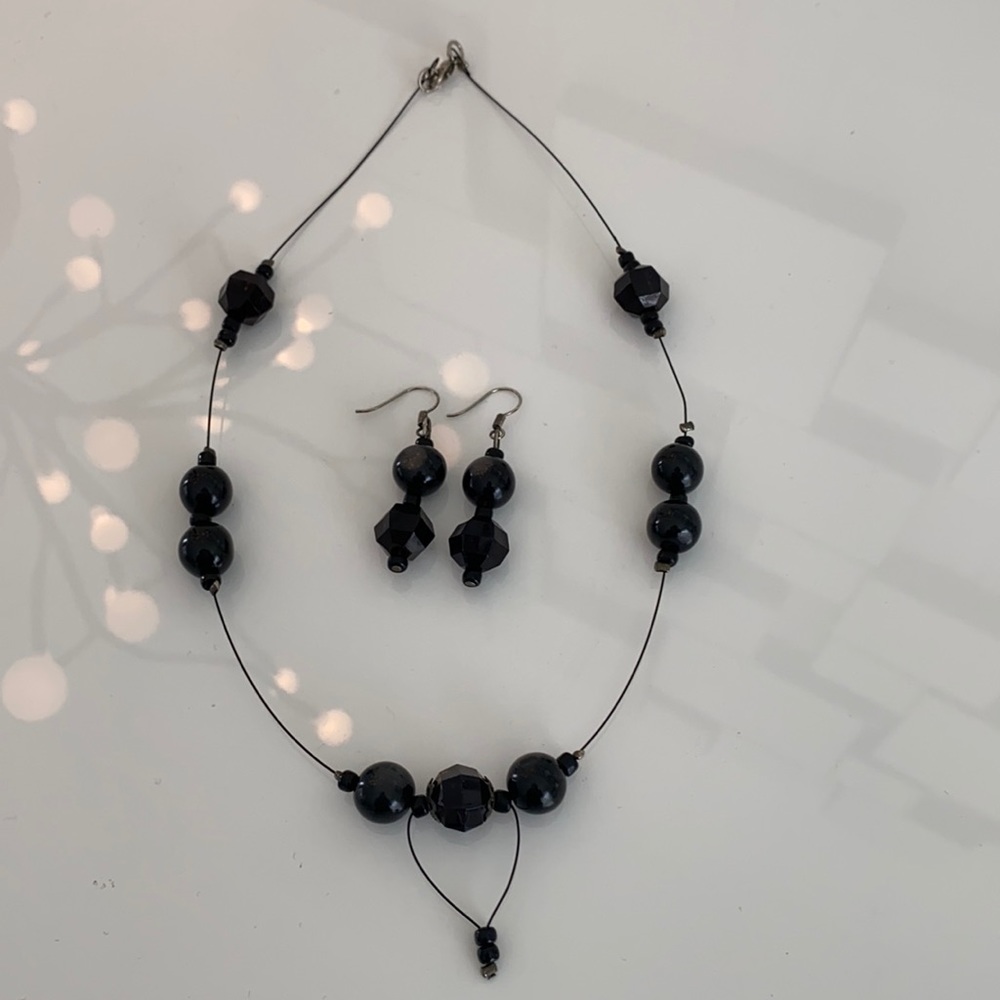 Black Custom Jewelry Set